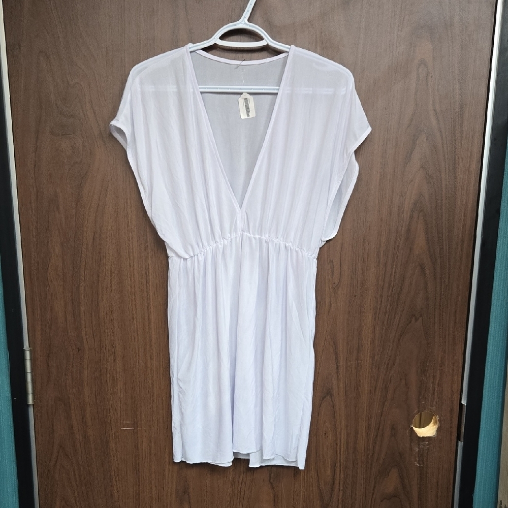Unbranded Size S/M White Swimsuit Cover Up Dress